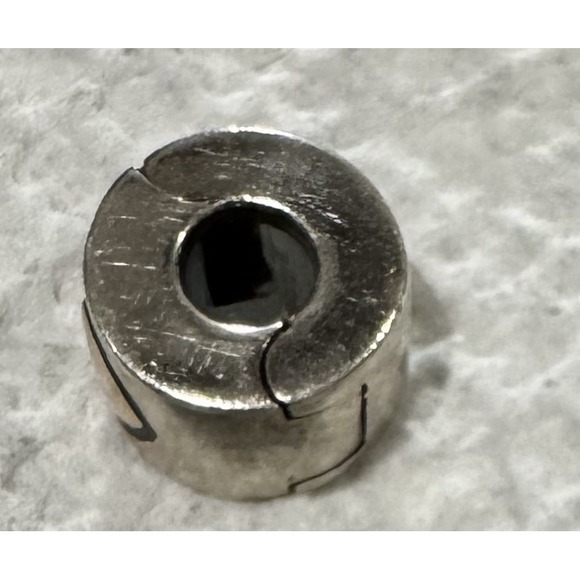 MC-4 Authentic Chamilia Sterling Silver Bead Gold Heart Lock‎ - Picture 5 of 13